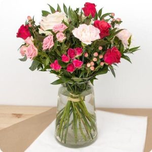 bouquet framboise élégant livraison de fleurs 123fleurs bloomyrama