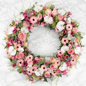 couronne mortuaire rose livraison 123fleurs comparaison fleurs enterrement bloomyrama