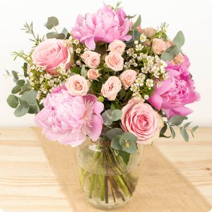 Bouquet de pivoines et roses 123fleurs bloomyrama