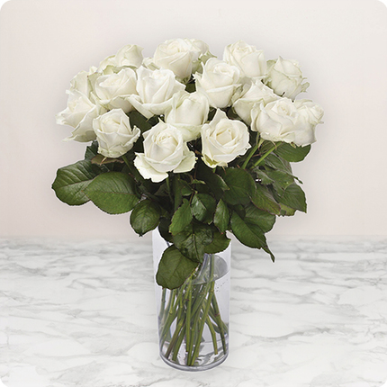 Roses blanches livraison de fleurs bloomyrama