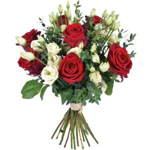 Livraison bouquet roses rouges et blanches comparaison bloomyrama