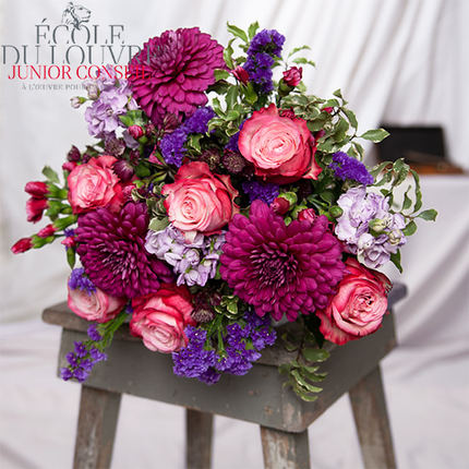 Vue de saint-Tropez bouquet Aquarelle le Louvre sur bloomyrama