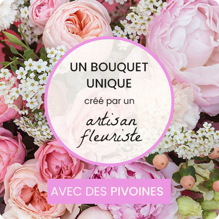 Bouquet du fleuriste special pivoines 123fleurs bloomyrama