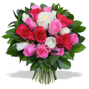 Bouquet de roses tendres 123fleurs bloomyrama