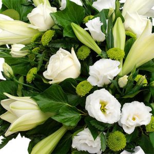 Gerbe de fleurs souvenir éternel gerbe de deuil 123fleurs bloomyrama