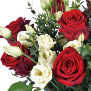 Livraison bouquet roses rouges et blanches comparaison bloomyrama